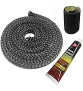 Wood Stove Gasket, 7/8" Wood Stove Door Gasket Kit, Gasket Rope Replacement for Stove or Fireplac...