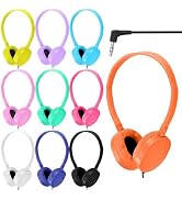 CN-Outlet Classroom Headphones Bulk 10 Pack for School Kids Students Children Toddler Boys Girls ...