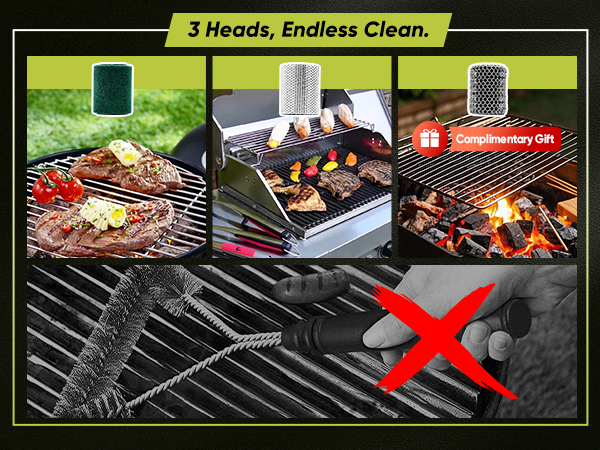 Saker Electric Grill Brush for Outdoor Grill