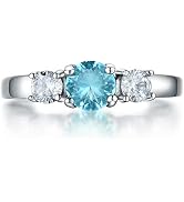 AILAAILA Birthstone Rings Size 1-10 Cubic Zirconia Stainless Steel Birthday Mother's Ring Daughte...