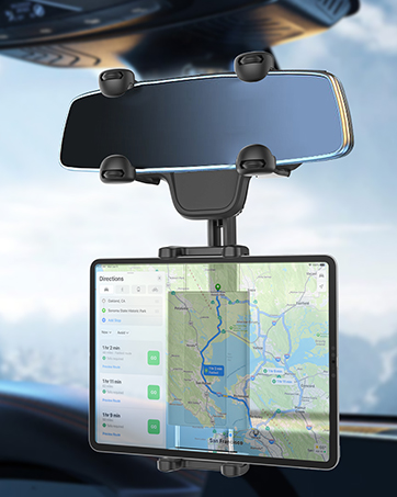 car rearview mirror tablet holder