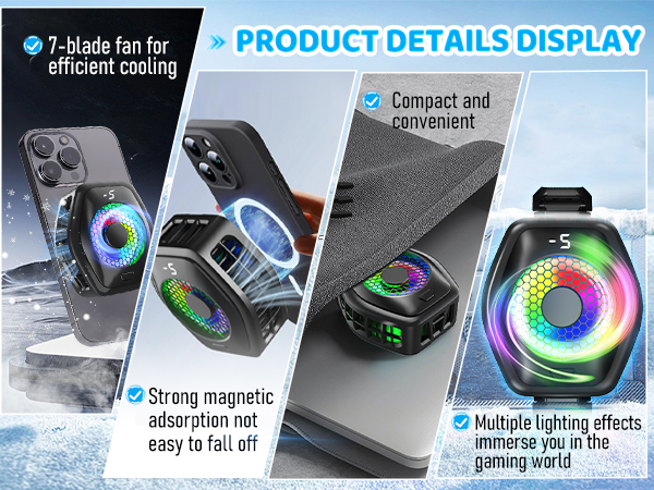 2-in-1 Magnetic & Clip-On Phone Cooler
