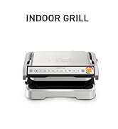 T-fal, Electric Grill Indoor, OptiGrill 4in1, Stainless Steel, 9 Automatic Cooking Modes, Intelli...