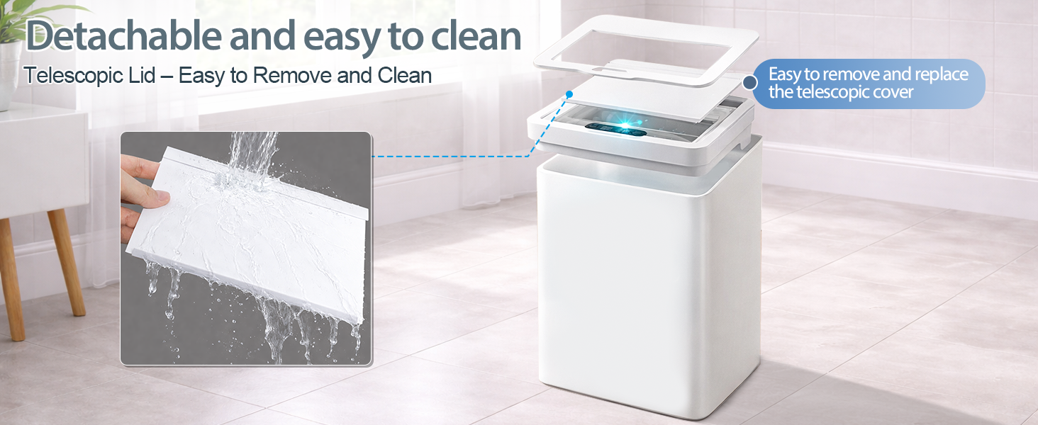 Rechargeable Motion Sensor Trash Can