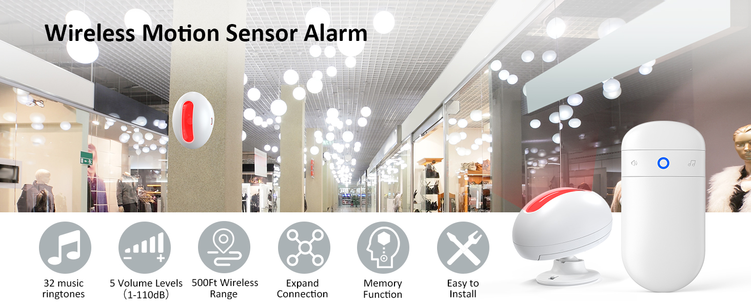 Wireless Motion Sensor Alarm