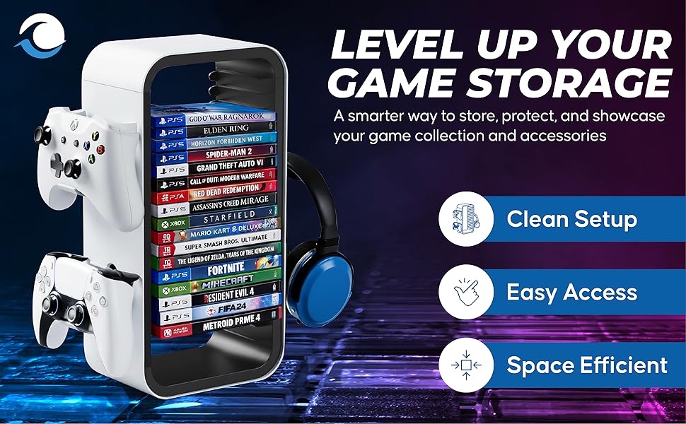 Level Up Your Storage! Protect your game collection and accessories!