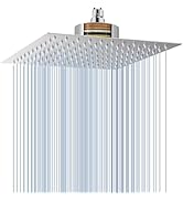 Voolan Rain Shower Head with Filtered - High Flow Large Rainfall Shower Heads Made of Stainless S...
