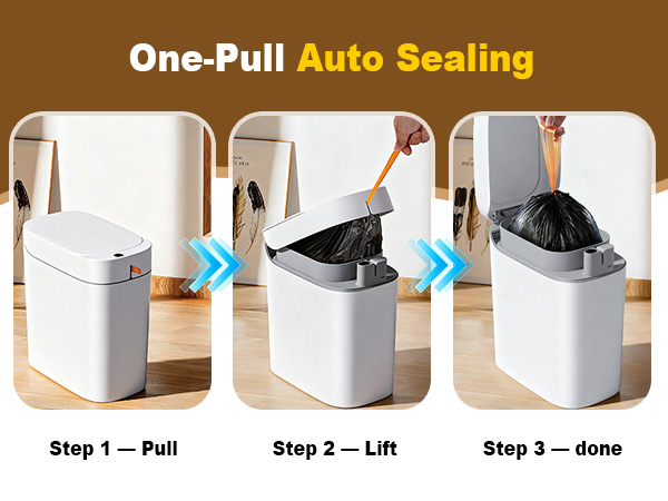 small trash can bathroom