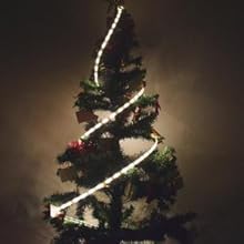 solar christmas tree lights outdoor