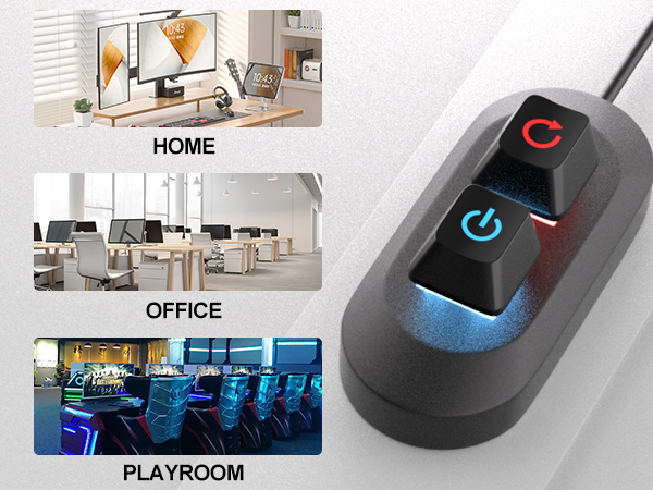 PC external power keyboard button