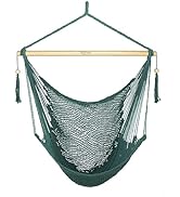 JoyView Hammock Chair with Spreader Bar Caribbean Hammock Swing Chair 300 LBS Weight Capacity XL ...
