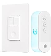 TREATLIFE Dimmer Switch with Magnetic Remote, Wireless Light Switch, Single Pole Dimmer Light Swi...