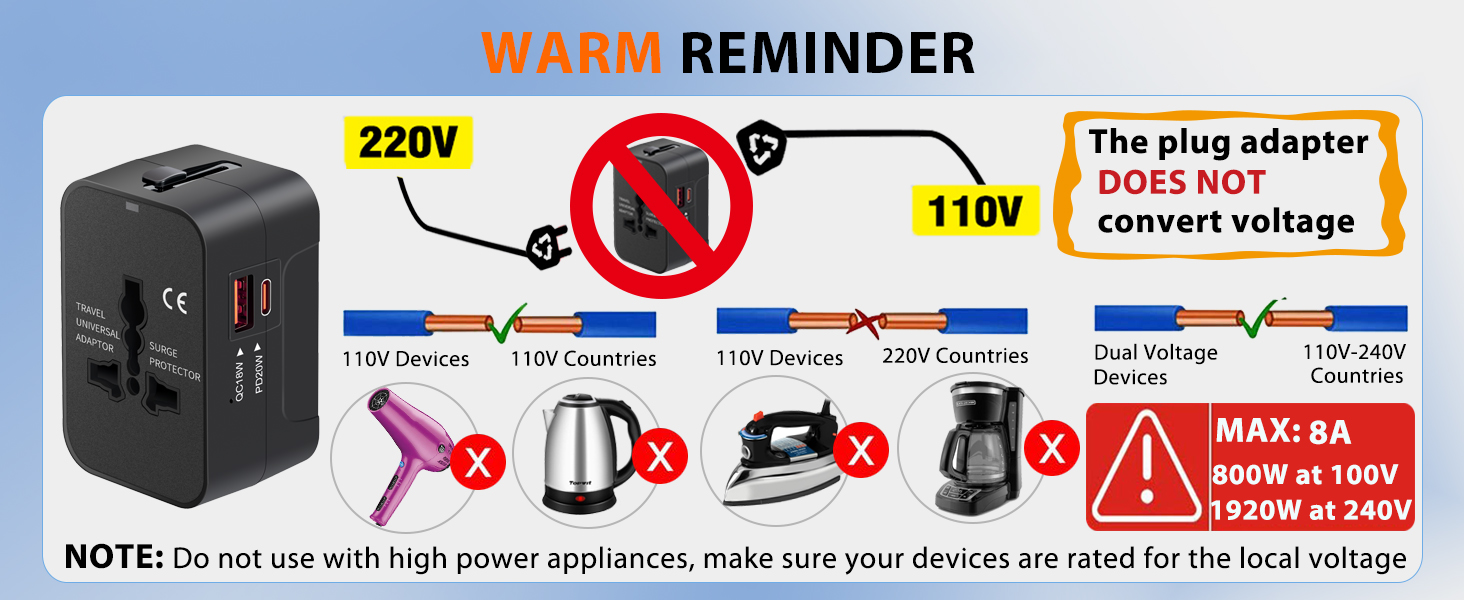 compatible with low power appliances support dual voltage can not convert voltage indoor use