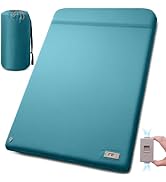 NYECHTO Double Self Inflating Sleeping Pad with Electric Pump,3.14" Thick Memory Foam Camping Mat...