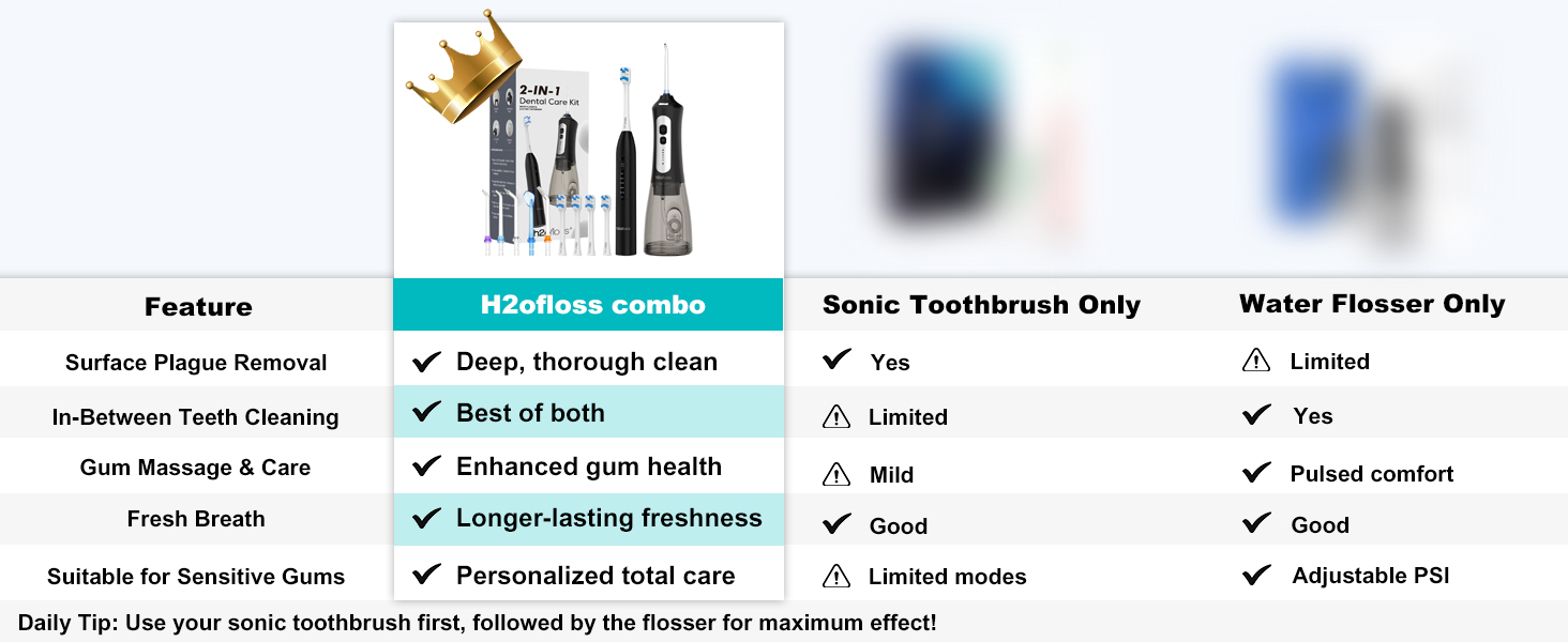 toothbrush and flosser all in one