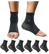 3Pairs Plantar Fasciitis Socks - Neuropathy Socks - Ankle Compression Sleeve - Toeless Compressio...