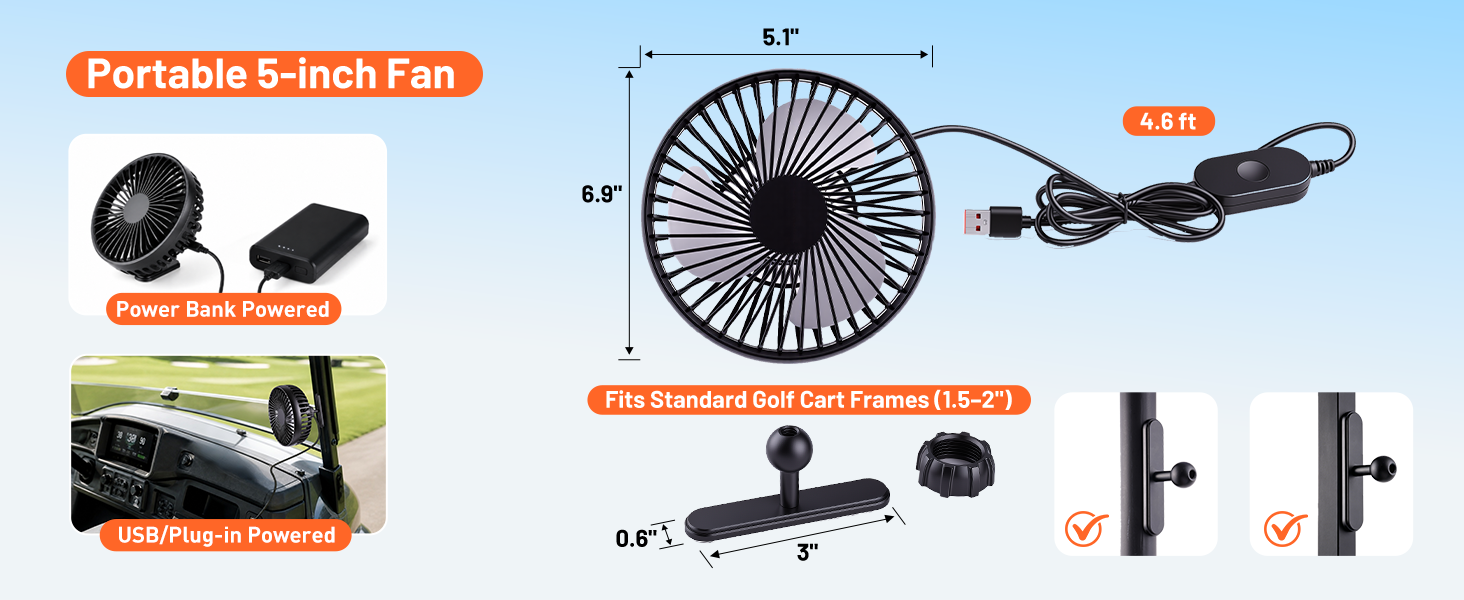 golf cart fan