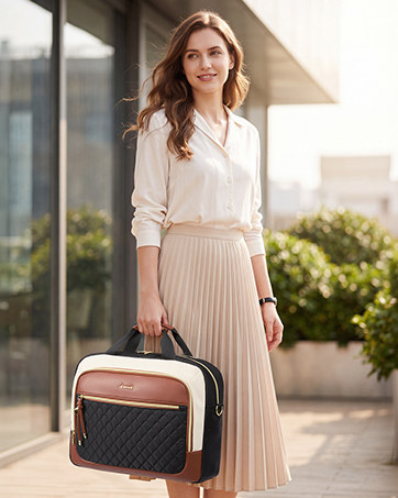 LOVEVOOK Laptop Briefcase for Women, Computer Messenger Shoulder Bags