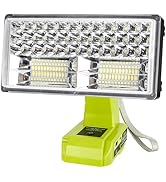 GRVODFRTA 50W 4200LM Cordless LED Work Light for Ryobi One 18V Battery Portable Flood Lights for ...