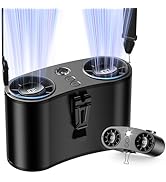 coldSky Portable Waist Fan, Upgraded 10 Speeds Personal Fan Clip On Shirt, 20000mAh Rechargeable ...