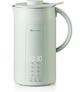 MOKKOM Nut Milk Maker, 42oz Automatic Almond Milk Machine for Homemade Plant-Based Milk, Oats, So...