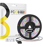 FCOB DC5V WS2812B Individually Addressable RGB LED Strip 16.4FT, 5MM Ultra-Thin 2020SMD Strips 16...