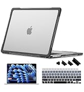 Batianda Ultimate Protection Case for M2 MacBook Air 15 inch 2023 Model A2941 Matte Carbon Fiber ...