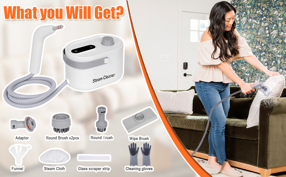 handheld steamer for home family-friendly use for cleaning kitchen bath and toys