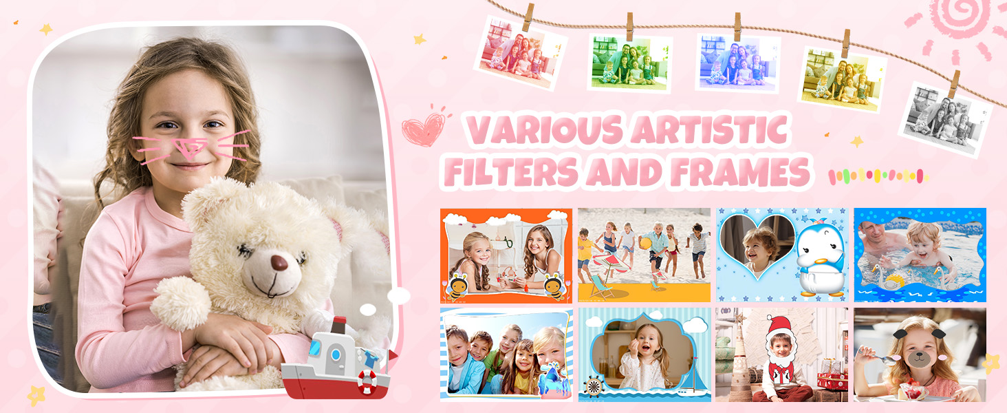 kids instant camera boys girls 3-12 year old girl birthday gifts