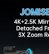 JOMISE T860+ Mirror Dash Cam 4K Front and 2.5K Rear, Detached Front Camera for 10-Minute Install,...