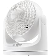 IRIS USA WOOZOO Desk Fan, Oscillating Table Air Circulator, 3 Speeds, 52ft Max Air Distance, 112°...