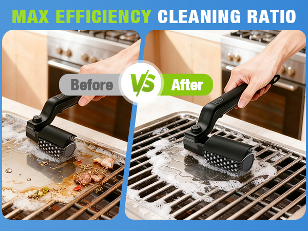 electric grill brush for outdoor grill