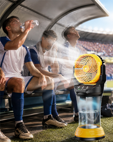 30000mAh Portable Misting Fan