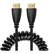UCEC 4k Full HDMI to Full HDMI Coiled Cable for Atomos for Ninja Star Recorder(11.8-17.7")