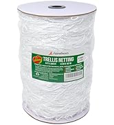 AlpineReach Trellis Netting 5 x 350 ft Heavy Duty Polyester White - 6 Inch Mesh Support Twine for...