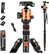 VICTIV 80" Camera Tripod, DSLR Tripod for Travel, Aluminum Heavy Duty Tripod Stand with 360° Ball...