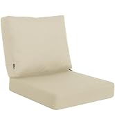 Favoyard Deep Seat Patio Cushions 24 × 24 inch Rainproof &amp; Fadeness Furniture Cushion Set for Out...