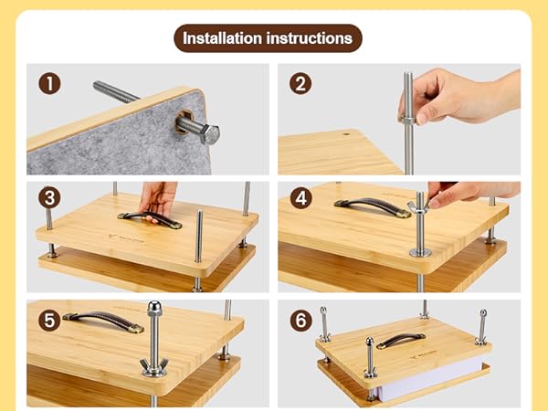 Book Press Book Binding Bookbinding Supplies Flower Press Manual Paper Press Handmade Bookbinding