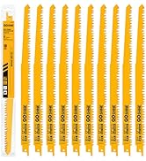 Wood Pruning Reciprocating Saw Blades, 12 Inch Pruning Blades for Reciprocating Saw, High Carbon ...