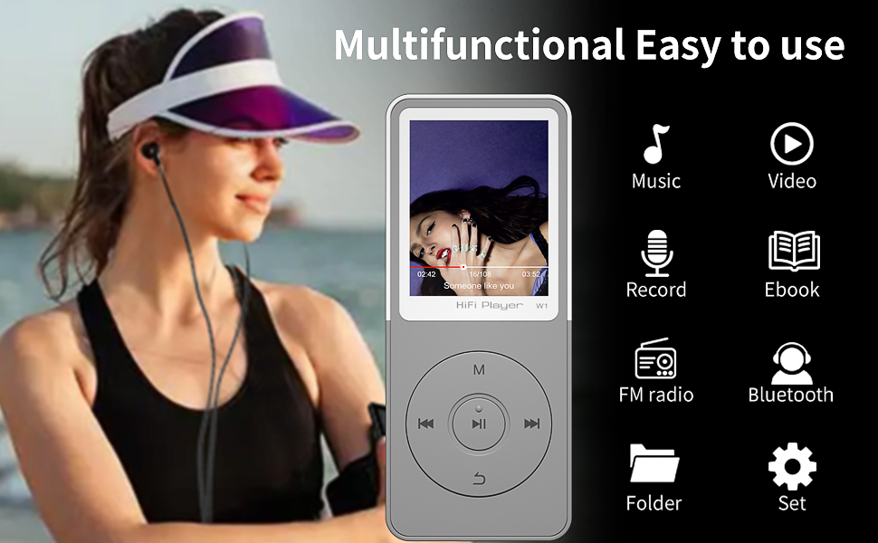 portable walkman mp3 music player with fm radio devices