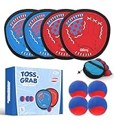 Liberry Toddler Baseball Glove and Ball Set for Boys Girls 3–12, Toss and Grab Sticky Ball Game w...