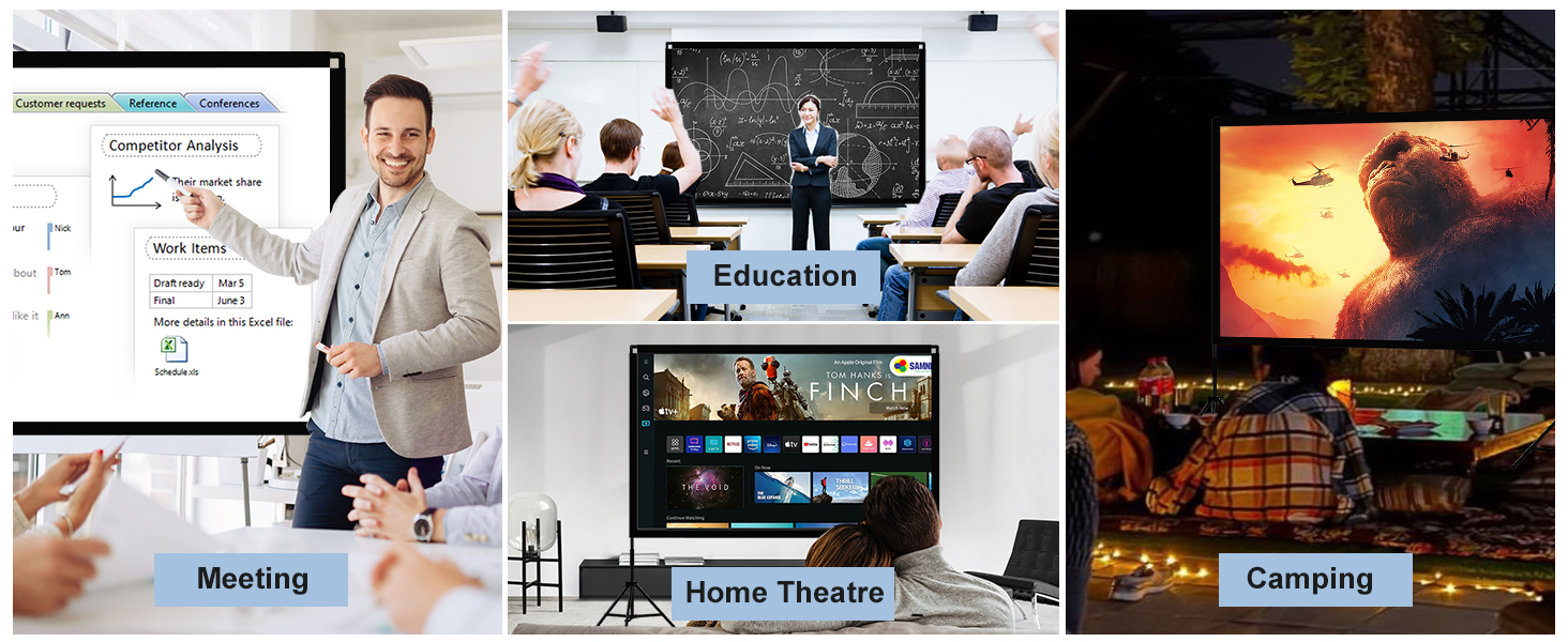 Projector Screen with Stand