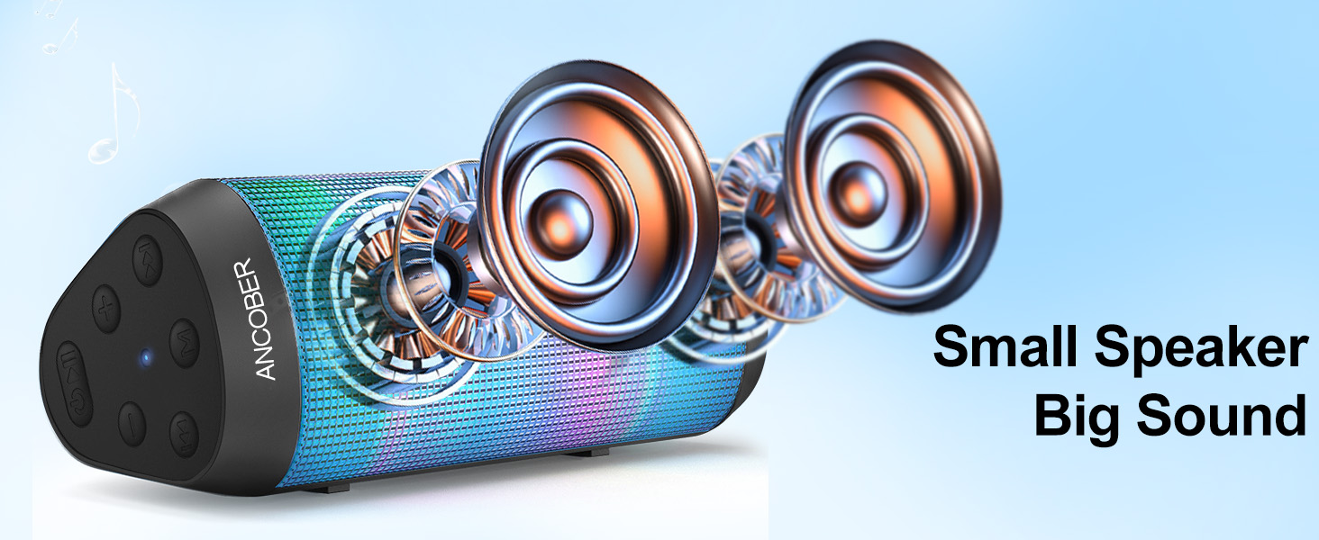 Full rage of audio high-fidelity sound ANCONER portable speakers bluetooth wireless bluetooth loud