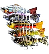 Fishing Lures Multi Jointed Fish Fishing Kits Slow Sinking Lifelike Swimbait Freshwater and Saltw...