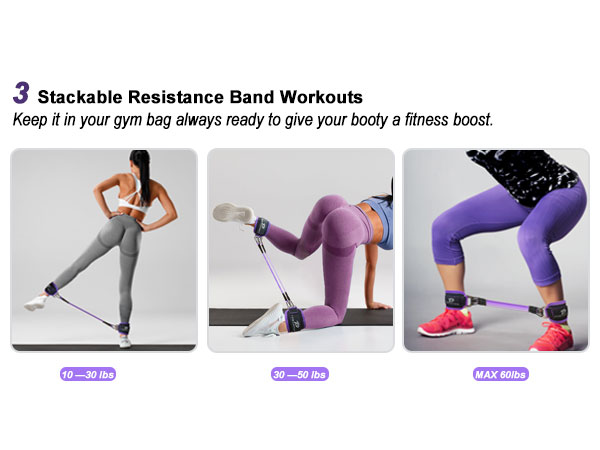 Ankle Resistance Bands with Cuffs