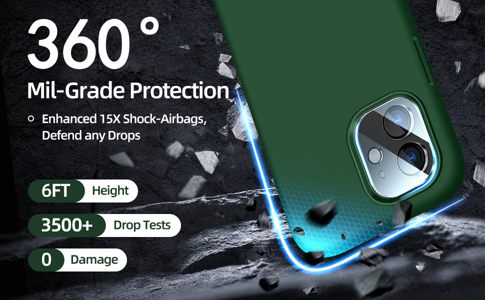 iPhone 11 case silicone Alpine Green 2