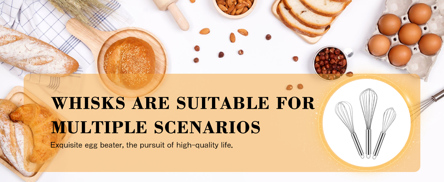 Stainless Steel Whisk Set