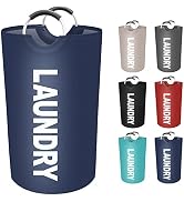 EpicTotes 90L Large Laundry Basket, Freestanding Waterproof Laundry Hamper, Collapsible Folding T...