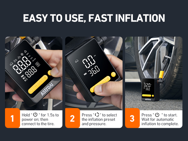 portable tire inflator for car