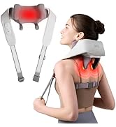 SKG H5mini Neck and Traps Massager with Heat for Deep Tissue Pain Relief, 6D Hand Kneading, Cordl...
